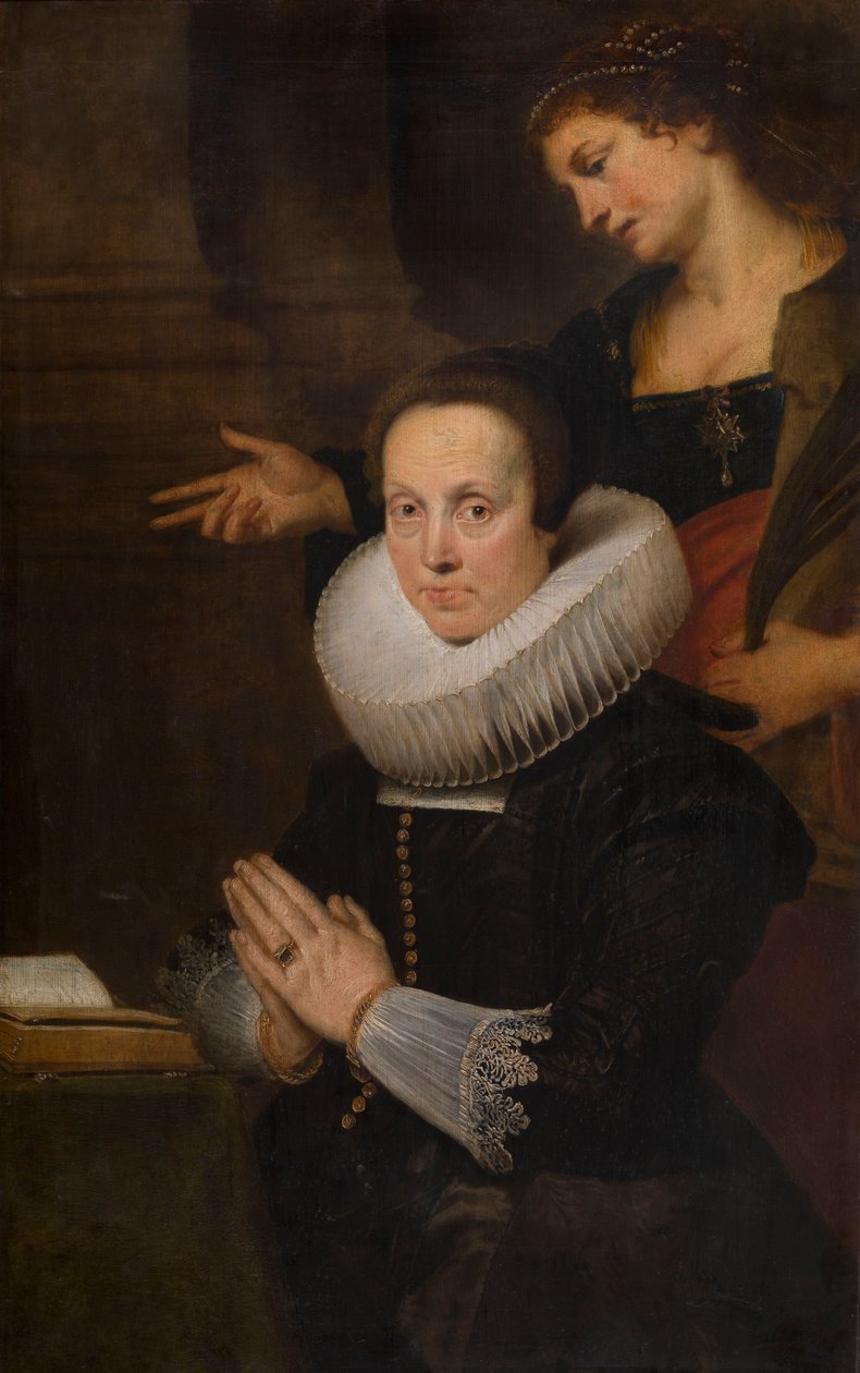 Barbara Kegeleers a svatá Barbora od Cornelis de Vos