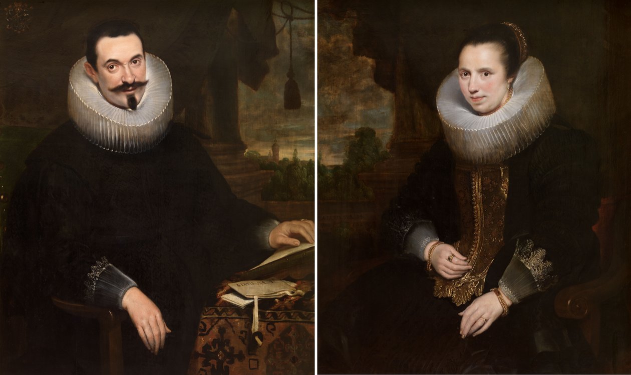 Barthel Van den Berghe a jeho manželka Elisabeth Hoegaerts od Cornelis de Vos