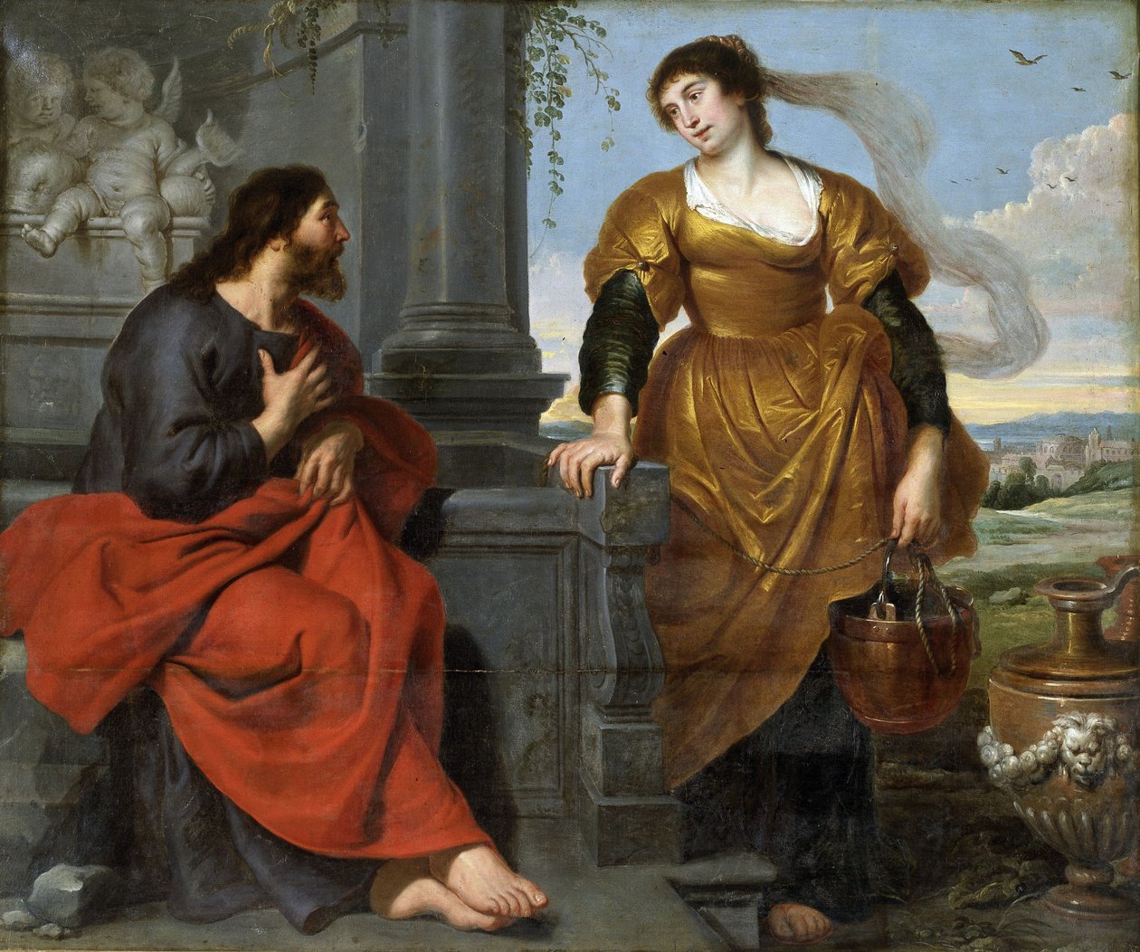 Kristus a Samařanka od Cornelis de Vos