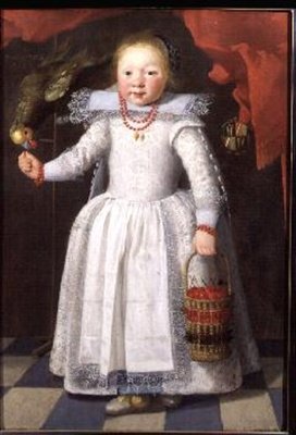 Holčička s papouškem od Cornelis de Vos