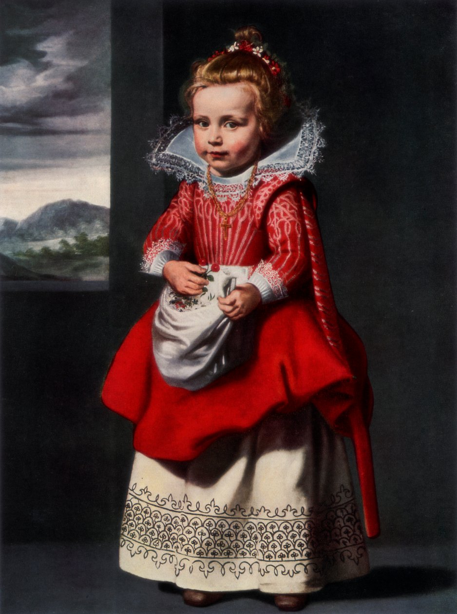 Portrét dcery umělců Magdalena de Vos, 1927 od Cornelis de Vos
