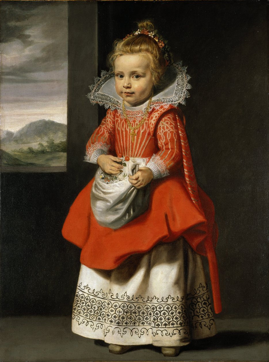 Portrét umělcovy dcery, Magdaleny de Vos, kolem 1623-24 (olej na plátně) od Cornelis de Vos