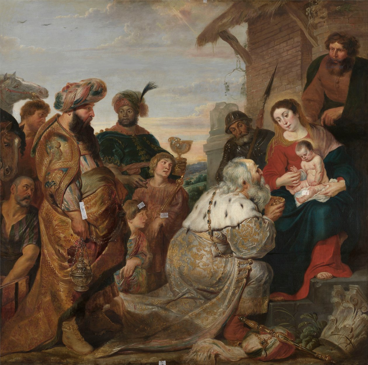 Klanění tří králů od Cornelis de Vos