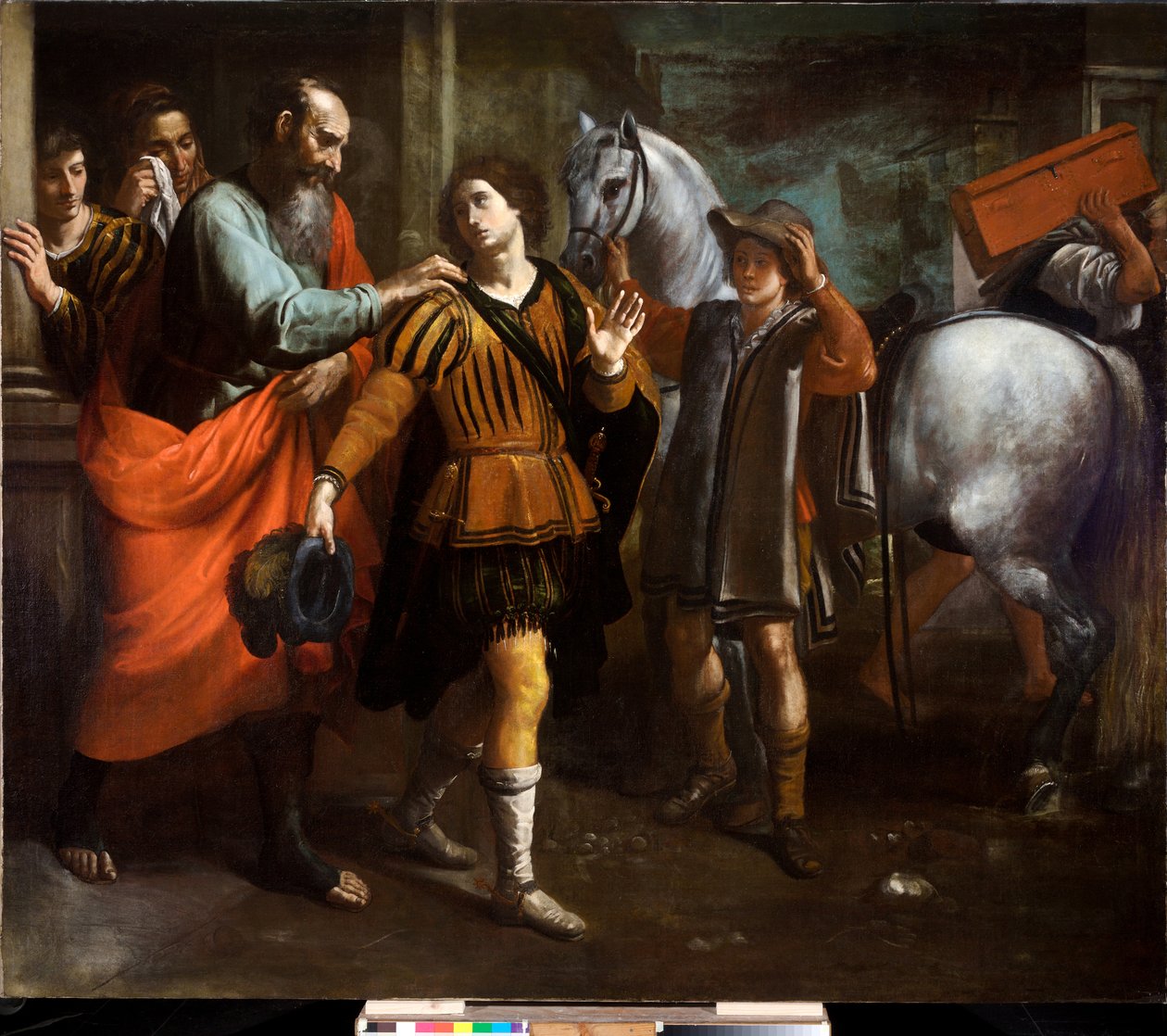 Odchod marnotratného syna, cca 1650 (olej na plátně) od Cornelis de Wael