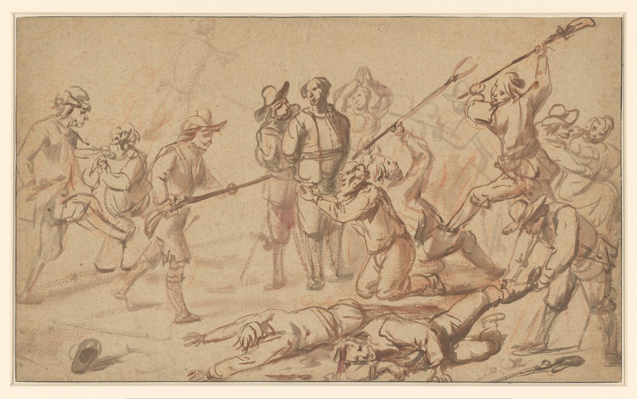 Nájezd na farmáře od Cornelis de Wael