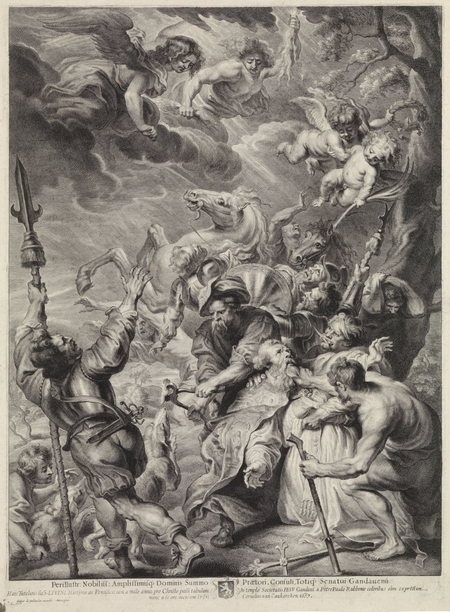 Mučení svatého Livína od Cornelis van Caukercken