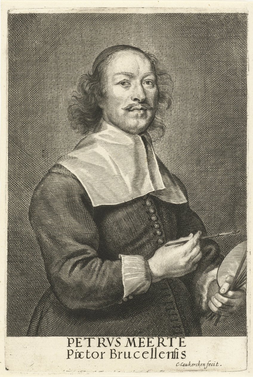 Portrét malíře Petruse Meerteho od Cornelis van Caukercken