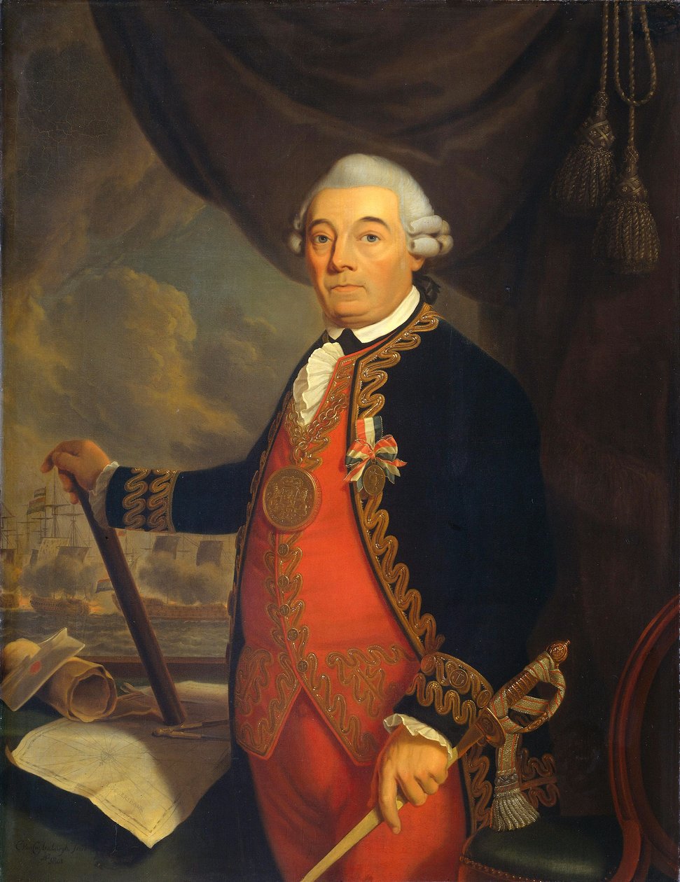 Portrét Johana Arnolda Zoutmana (1724-1793), viceadmirála.[1]  Alternativní názvy:   Johan Arnold Zoutman (1724-93). Viceadmirál.[2] Jan Arnold Zoutman.[2] od Cornelis van Cuylenburgh