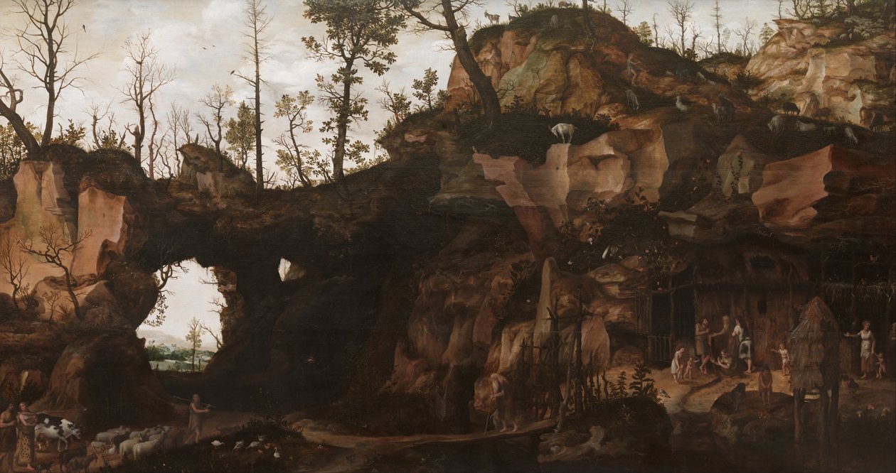 Krajina s úsvitem civilizace od Cornelis van Dalem