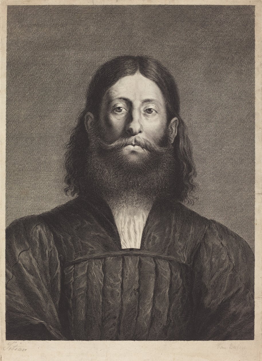 Giorgione Barbarelli od Cornelis van Dalen I, after Titian