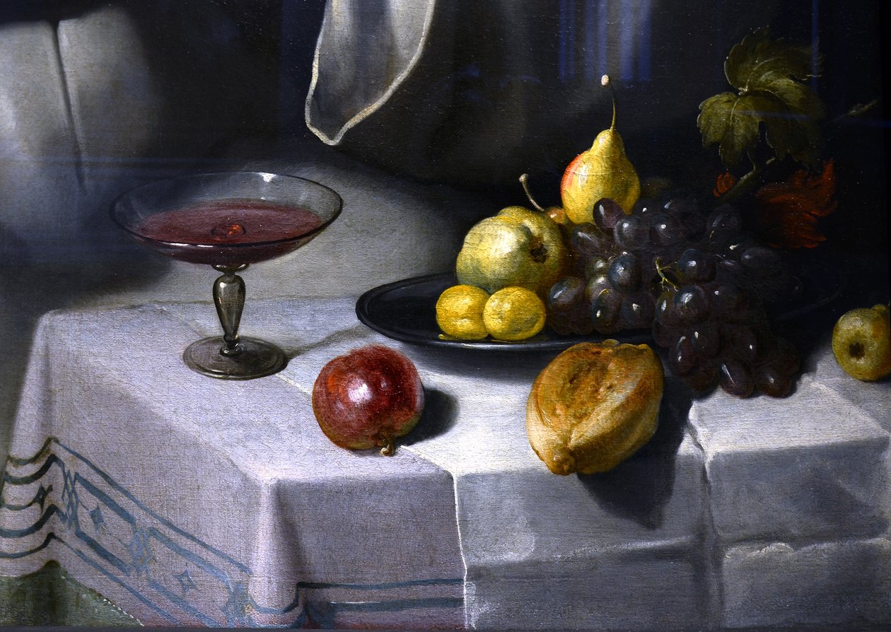 Detail mnicha a jeptišky od Cornelis van Haarlem