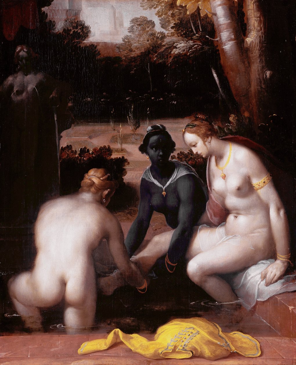 Batšeba na toaletě od Cornelis van Haarlem