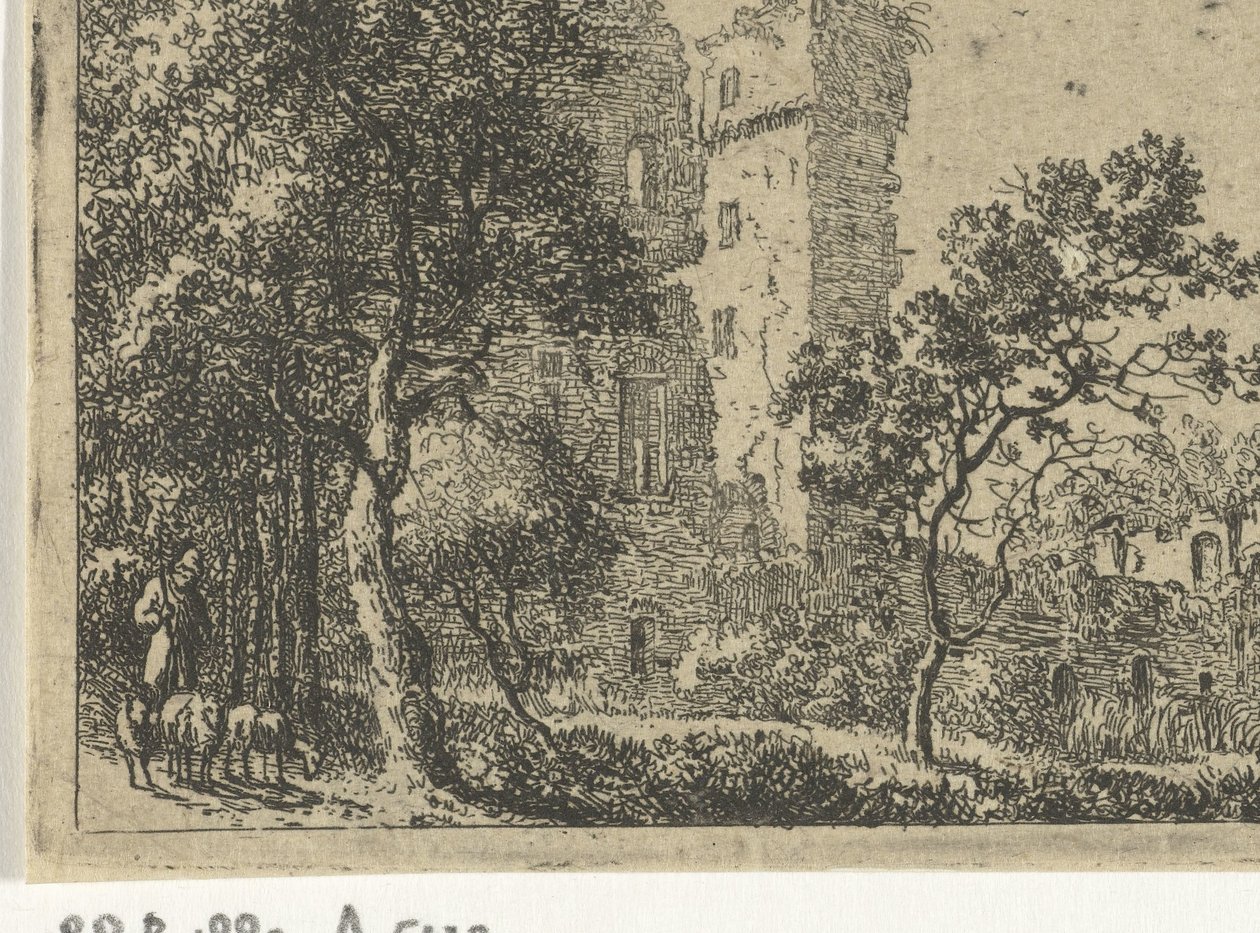 Zřícenina hradu de Haar od Cornelis van Hardenbergh