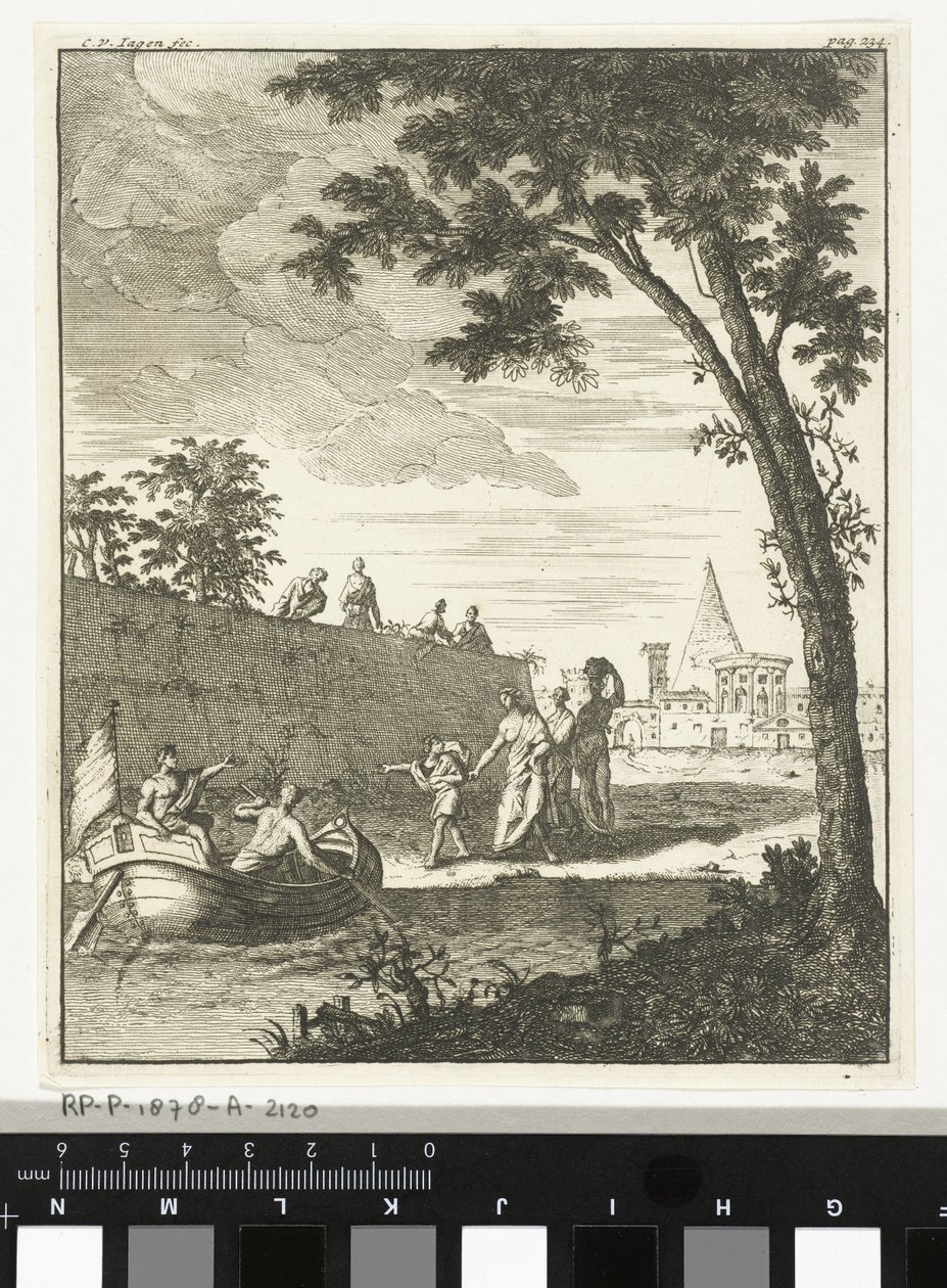 Krajina s lodí od Cornelis van Jagen