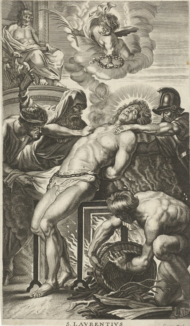Umučení svatého Laurentia od Cornelis van Merlen