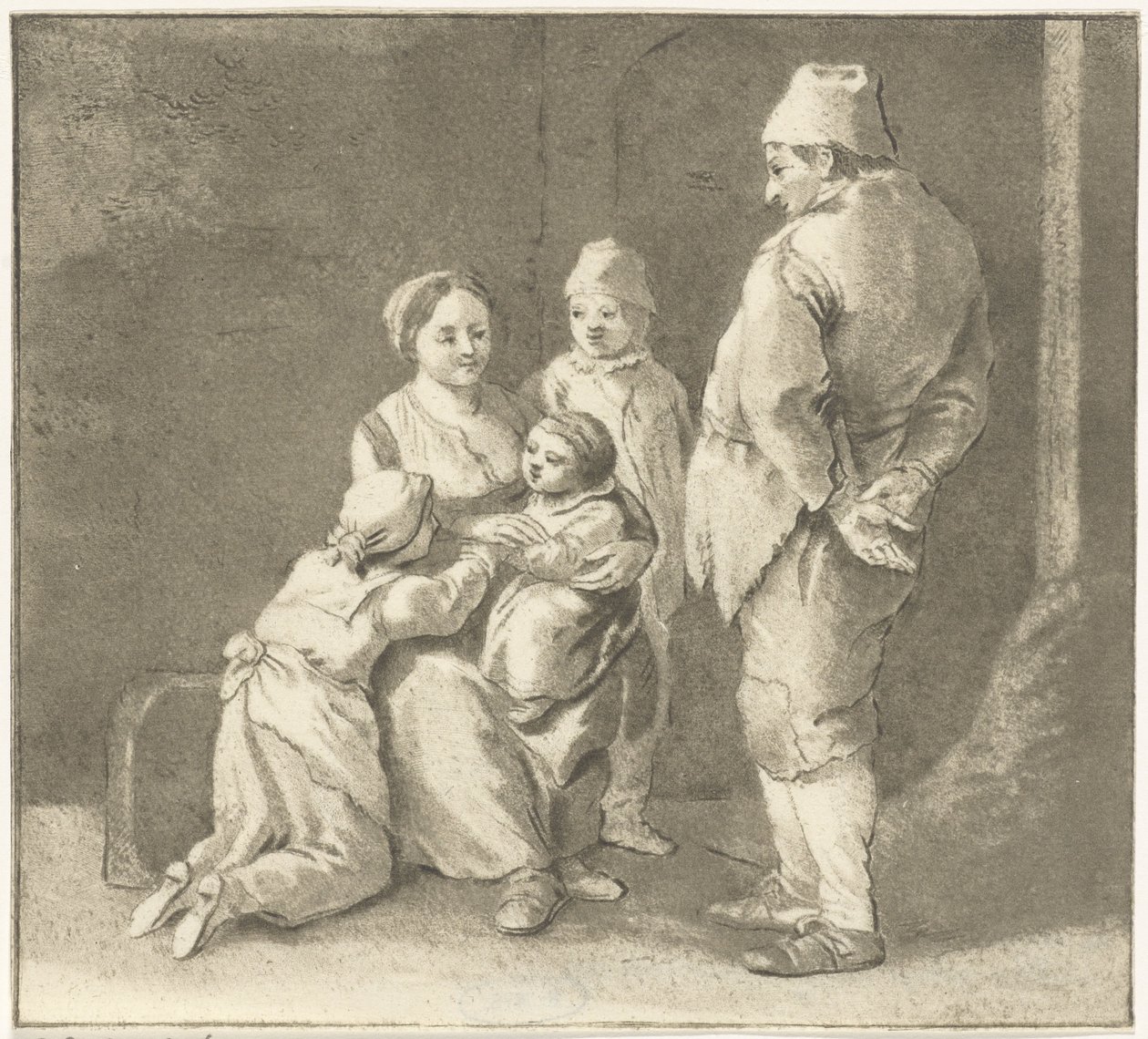 Skupina postav od Cornelis van Noorde