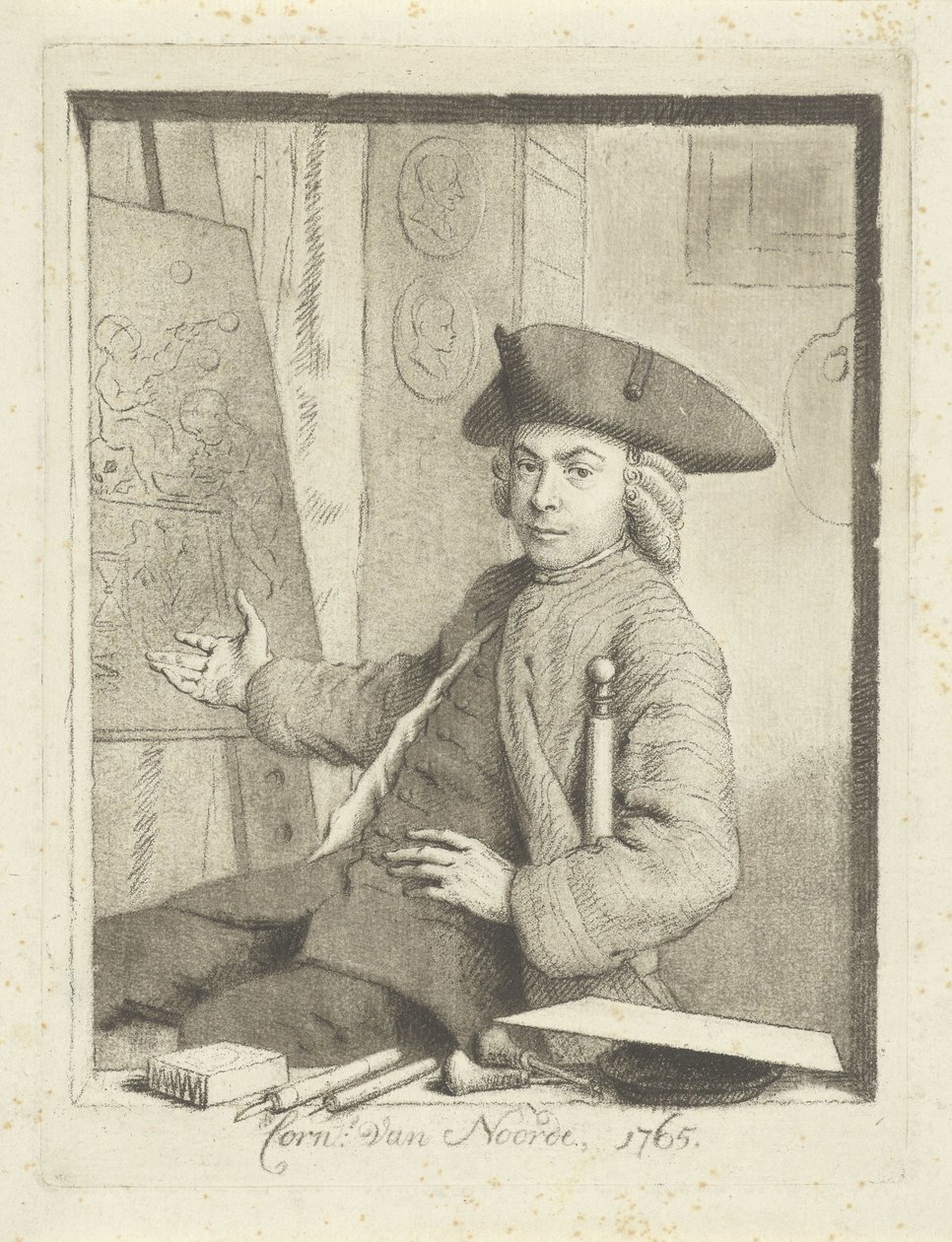 Autoportrét Cornelis van Noorde od Cornelis van Noorde