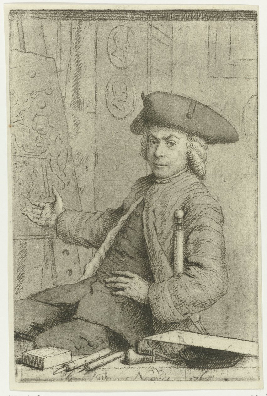 Autoportrét Cornelis van Noorde od Cornelis van Noorde