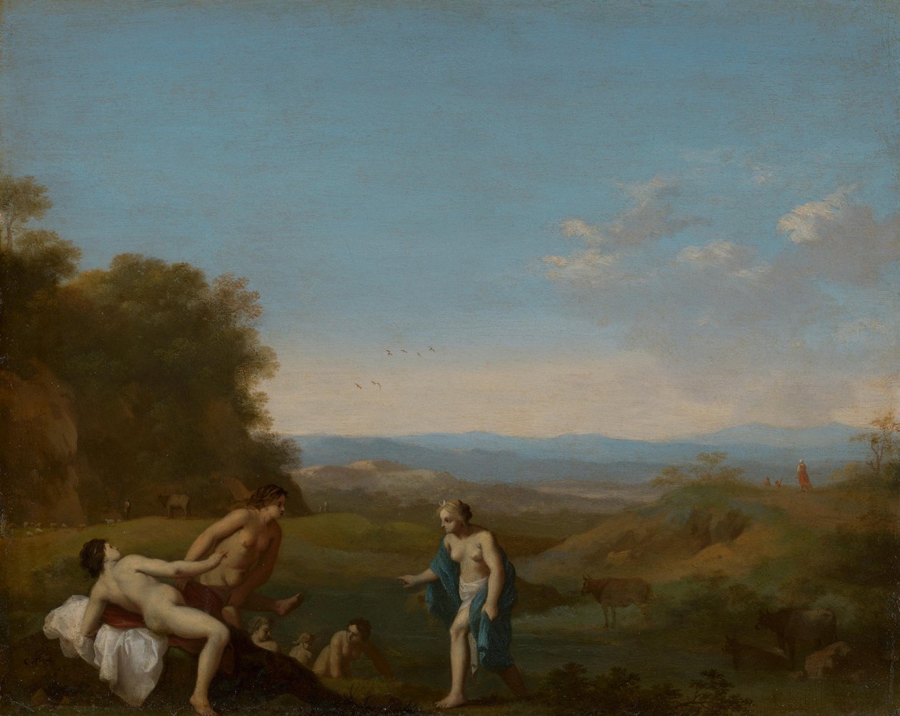 Diana entdeckt den Fehltritt der Callisto od Cornelis van Poelenburch