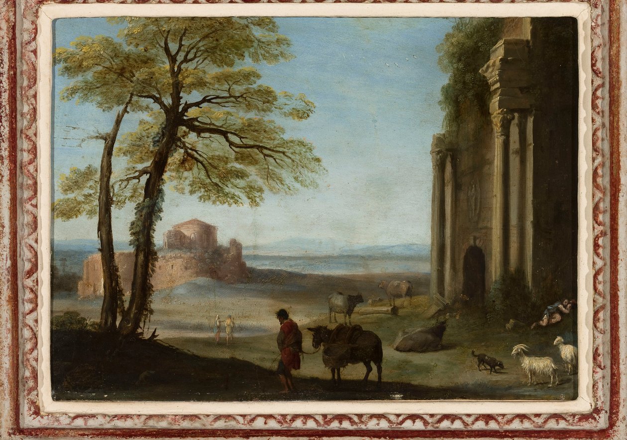 Pastorální krajina od Cornelis van Poelenburch