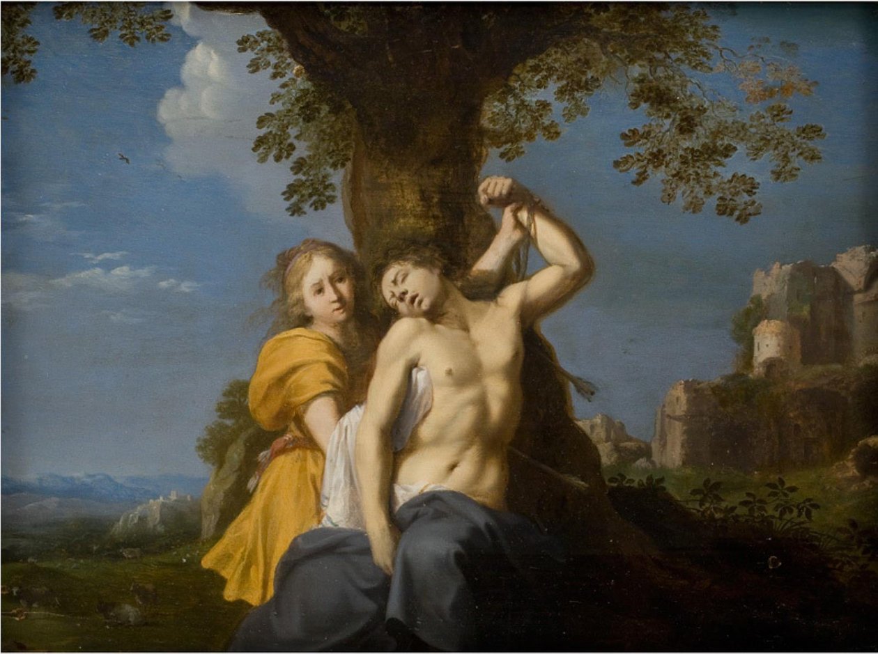 Svatý Sebastian od Cornelis van Poelenburch