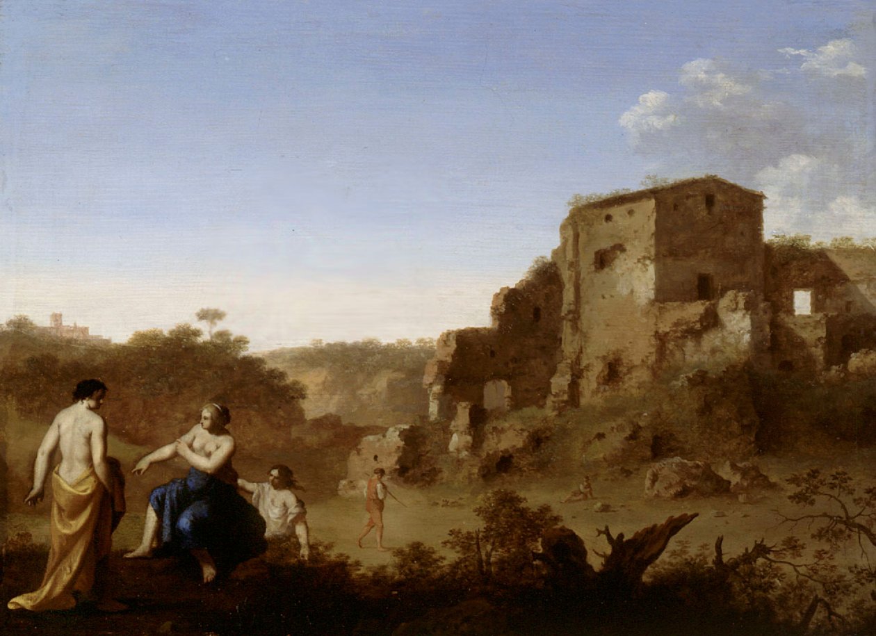 Koupající se ženy od Cornelis van Poelenburch