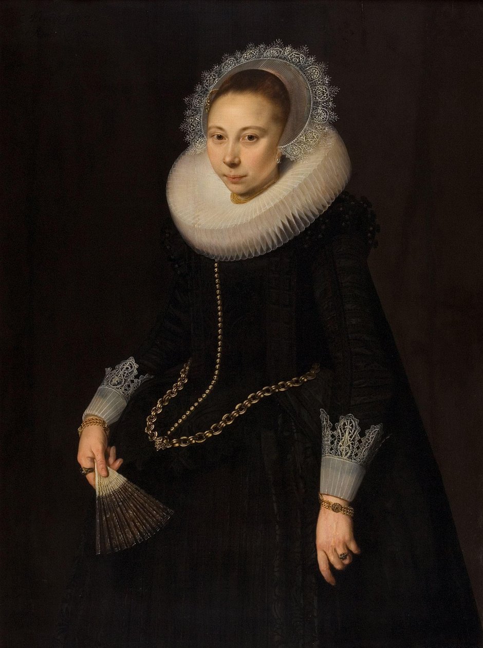 Portrét Marie Overrijn van Schoterbosch (1599/1600-1638) od Cornelis van der Voort