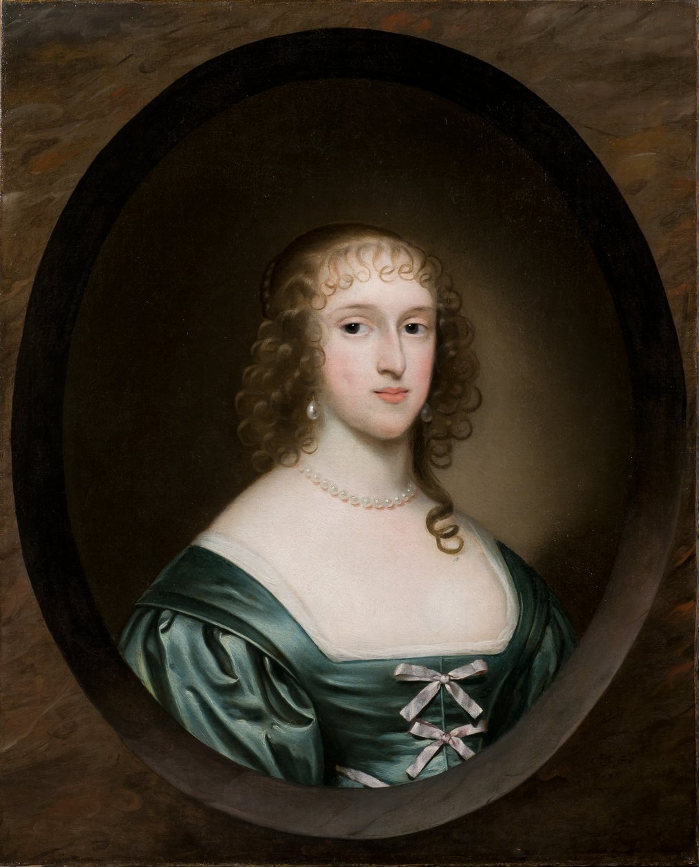 Portrét Lady Bowyer, 1636 od Cornelius I Johnson