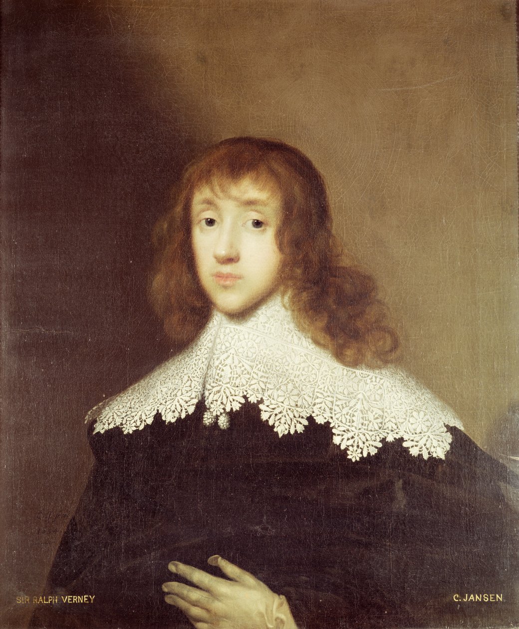 Portrét sira Ralpha Verneyho (1613-96) od Cornelius Janssen van Ceulen