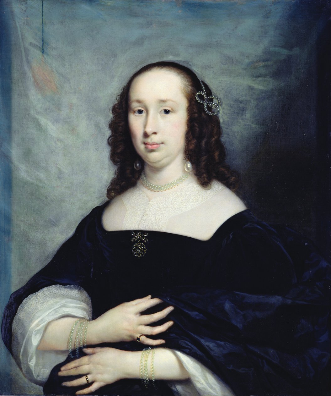 Portrét holandské ženy od Cornelius Janssen van Ceulen