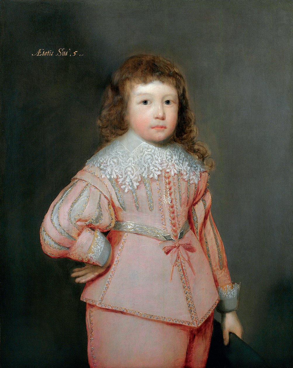 Portrét mladého chlapce považovaného za Luciuse Caryho, 3. vikomt Falkland, kolem roku 1637 od Cornelius Janssen van Ceulen