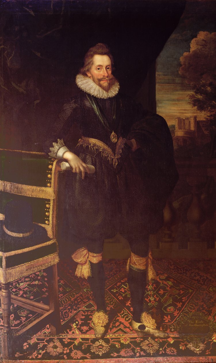 Hrabě ze Southamptonu od Cornelius Janssen van Ceulen