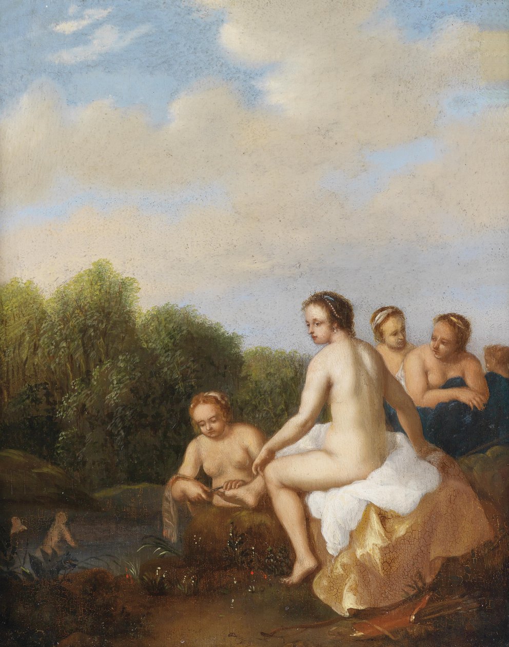 Koupání nymf od Cornelis van Poelenburgh or Poelenburch