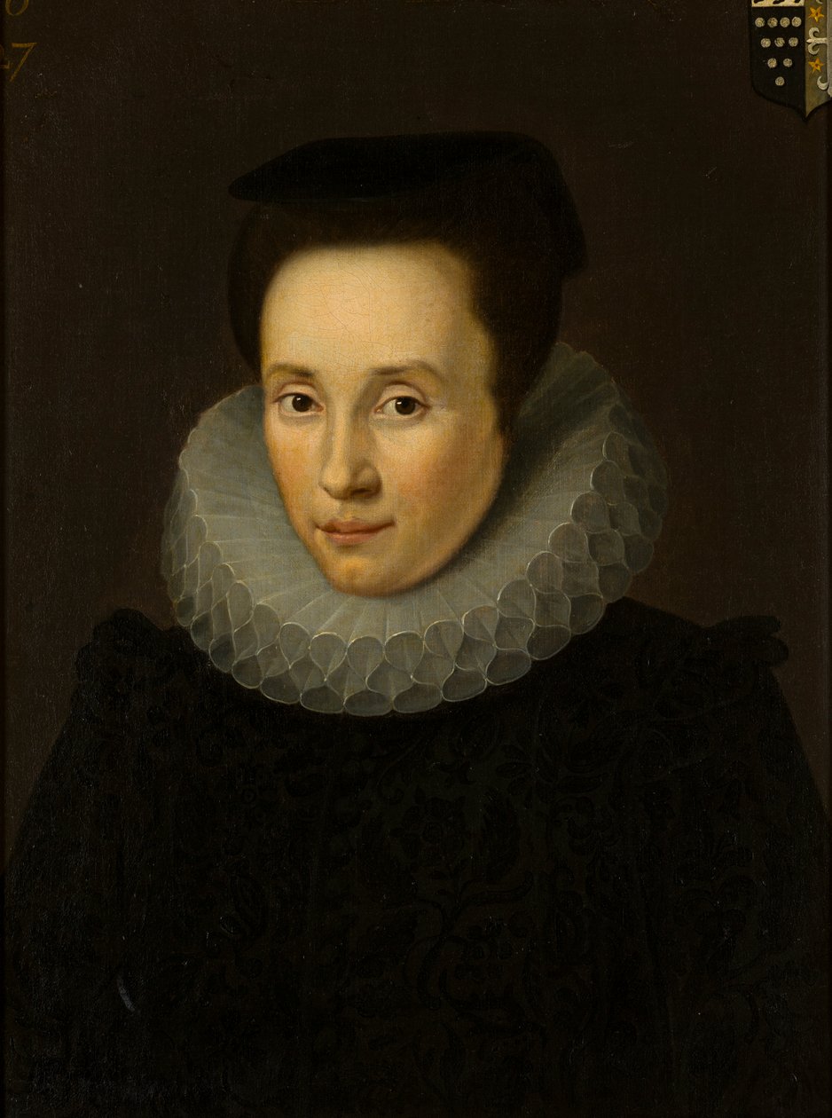 Portrét Elizabeth Helyar, paní John Bridgeman (1586-1636), kolem 1610-36 (olej na plátně) od Cornelius (attr. to) Janssen van Ceulen