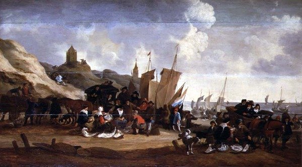 Rybí trh od Cornelius Hubert Van Meurs