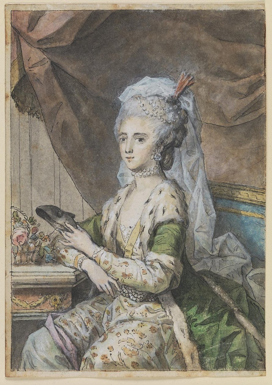 Louise, manželka prince Karla Hesensko-Kasselského, v tureckém kostýmu od Cornelius Høyer