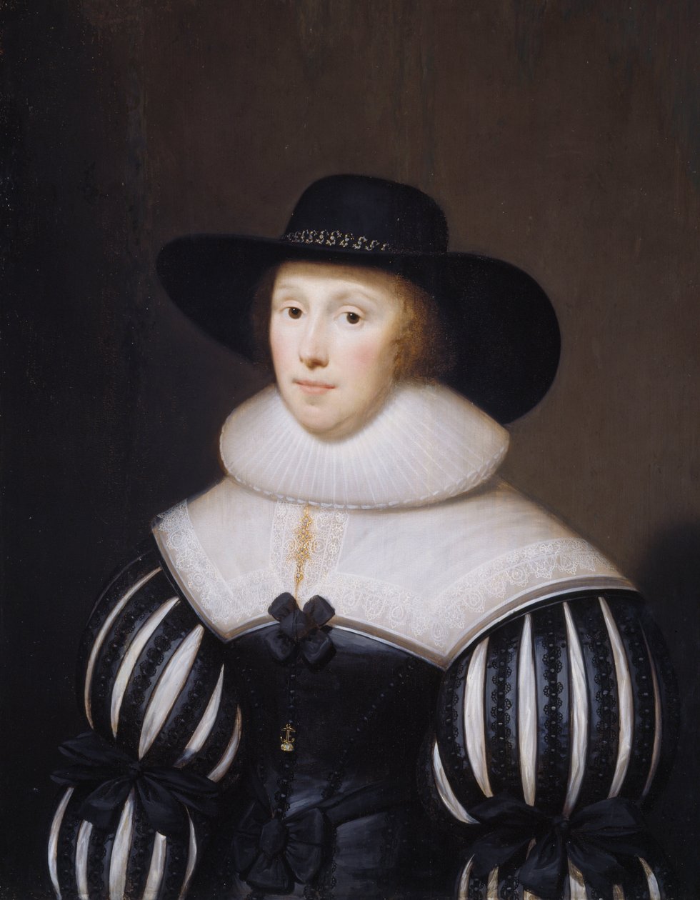 Portrét Grace Bradbourne, manželka Thomase Holte, 1627-1700 od Cornelius I Johnson
