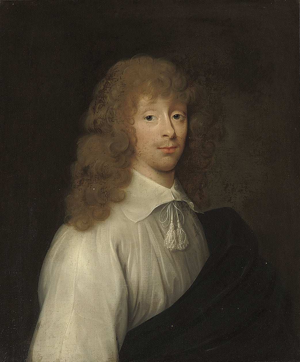 Portrét tradičně identifikovaný jako Catherine Vaneová, oblečená jako gentleman od Cornelius I Johnson