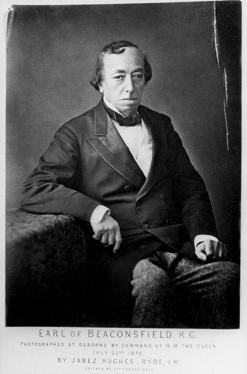 Benjamin Disraeli, 1. hrabě z Beaconsfield 1804-1881, britský konzervativní státník, 1878 od Cornelius Jabez Hughes