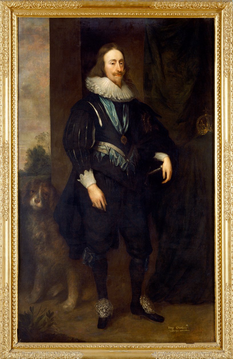 Charles I (öljy kankaalle) od Cornelius Janssen van Ceulen