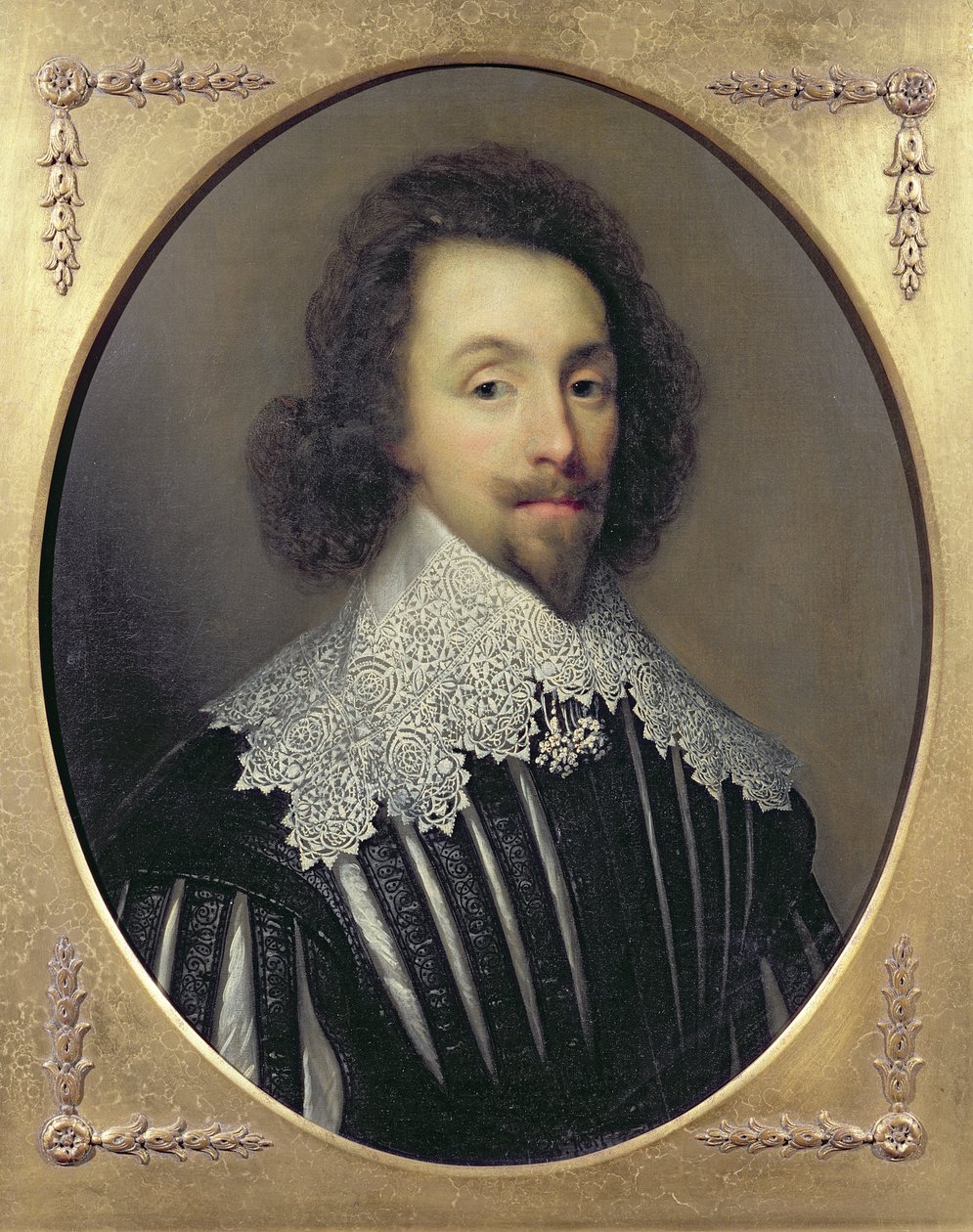 Portrét britského a irského krále Karla I. (1600-49) od Cornelius Janssen van Ceulen