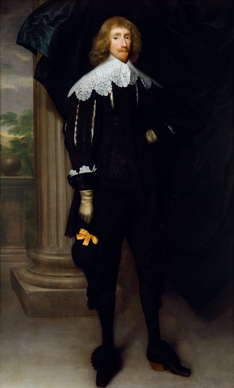 Thomas Bruce, Earl of Elgin (öljy kankaalle) od Cornelius Janssen van Ceulen
