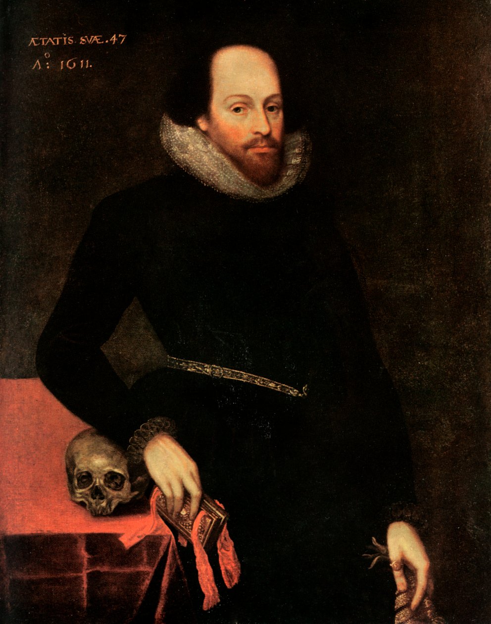 Ashbournský portrét Shakespeara, 16. století. od Cornelius Ketel