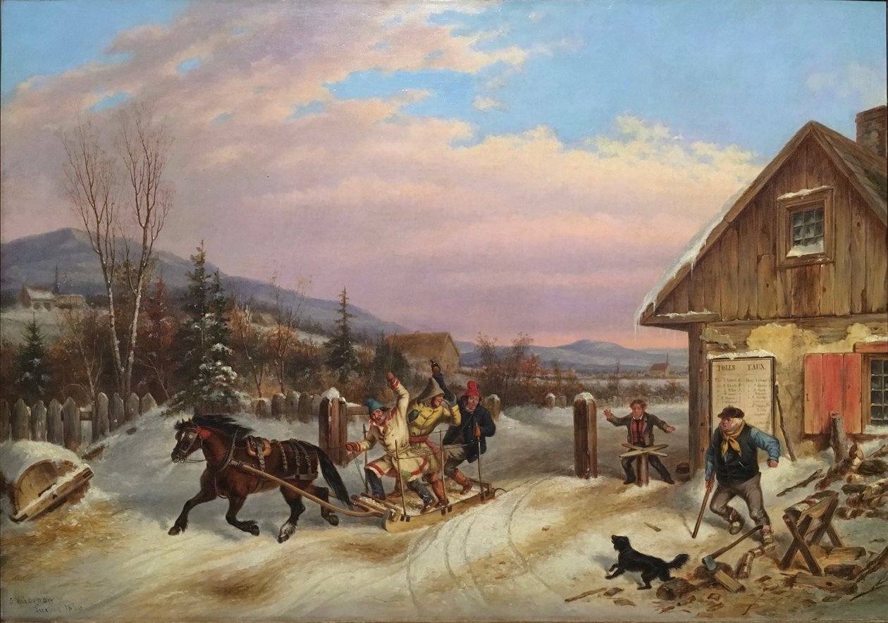 Výběr mýtného od Cornelius Krieghoff