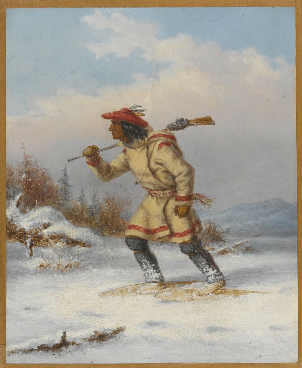 Po Moose, kolem roku 1860 od Cornelius Krieghoff