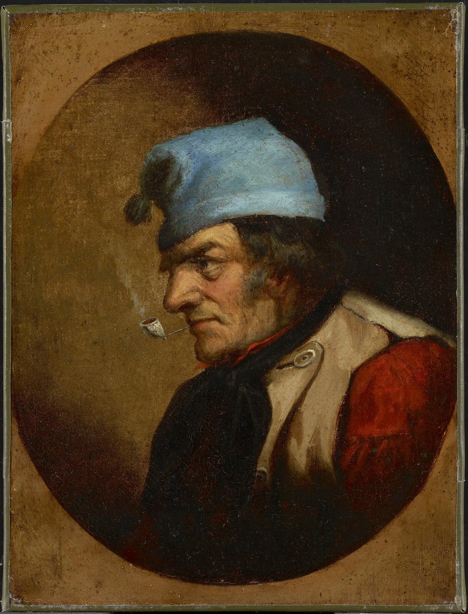 Habitant with Blue Tuque and Pipe, kolem roku 1855 (olej na plátně) od Cornelius Krieghoff