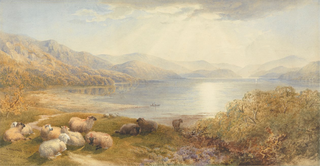 Scéna na Mawddach, poblíž Barmouth od Cornelius Pearson