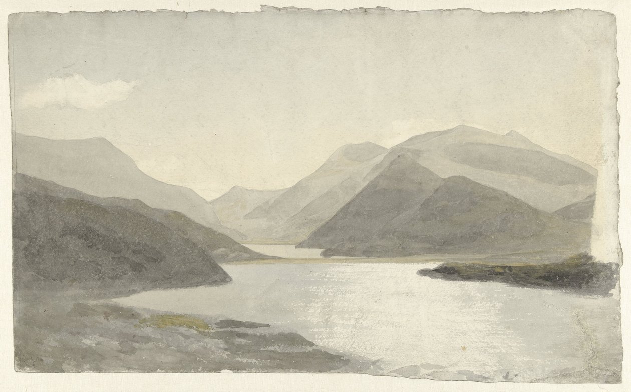 Sluneční světlo nad jezerem poblíž Snowdon, Llanberis, Severní Wales Sluneční světlo na jezeře v Snowdon, Llanberis, Severní Wales od Cornelius Varley