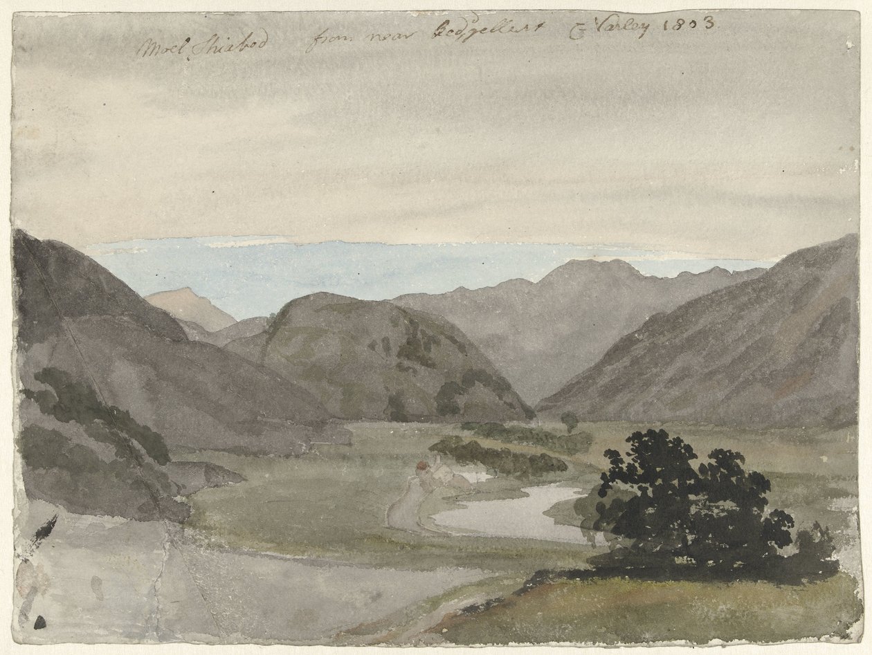 Pohled na Moel Siabod z Beddgelert, Severní Wales Pohled na Moel Siabod z Beddgelert, Severní Wales od Cornelius Varley