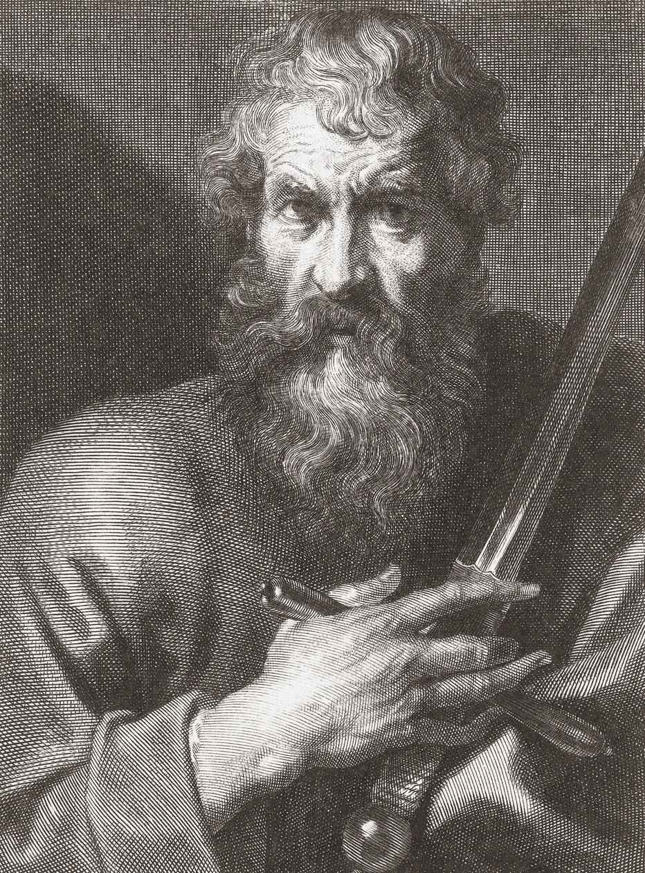 Pavel apoštol. Portrét. od Cornelius van Caukercken